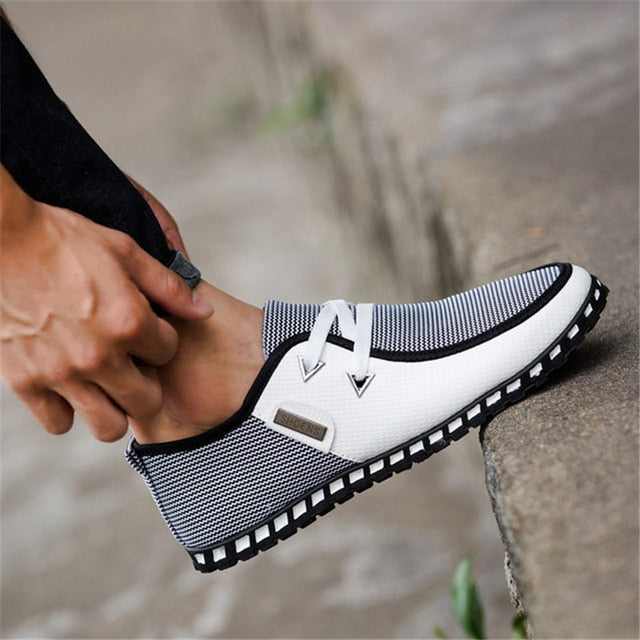 2019 Fashion Casual Shoes - Lace Up Footwear for Men - Breathable Leisure - Driving Sneakers