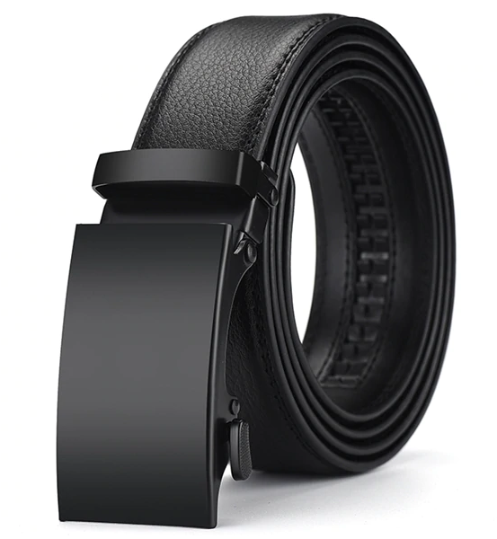 Men's Belt - Genuine Leather Strap - Top Quality Automatic Buckle