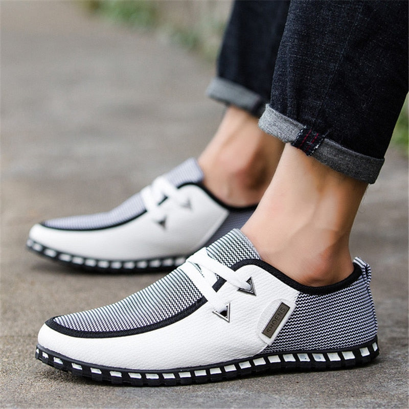 2019 Fashion Casual Shoes - Lace Up Footwear for Men - Breathable Leisure - Driving Sneakers