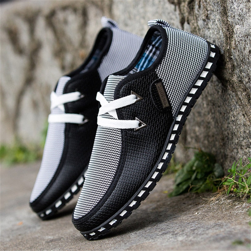 2019 Fashion Casual Shoes - Lace Up Footwear for Men - Breathable Leisure - Driving Sneakers