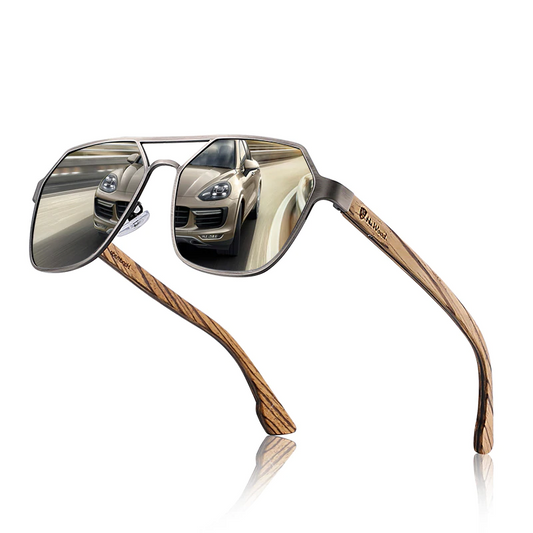 Wood Sunglasses for Men Polarized UV400 - High Quality Driving Glasses