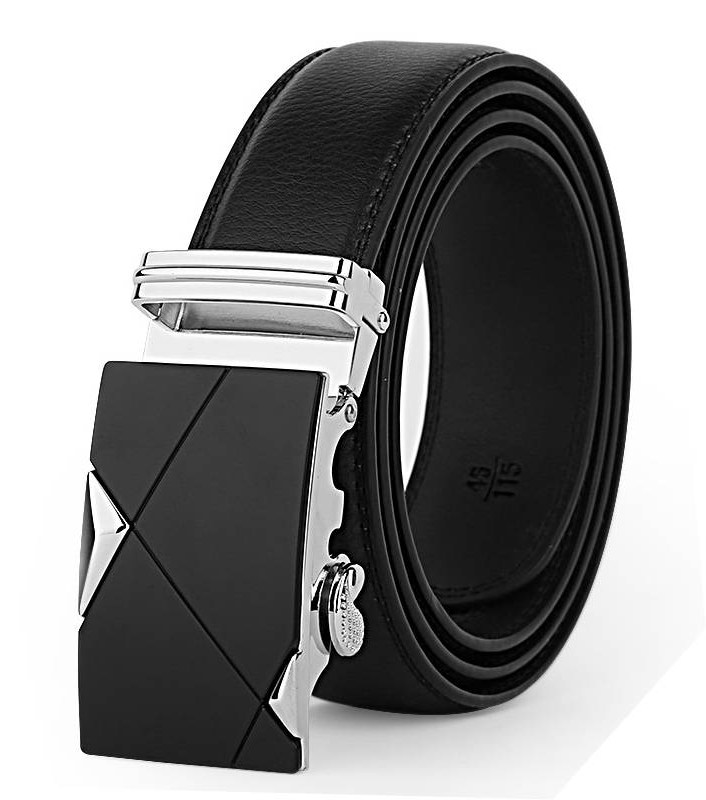 Men's Belt - Genuine Leather Strap - Top Quality Automatic Buckle