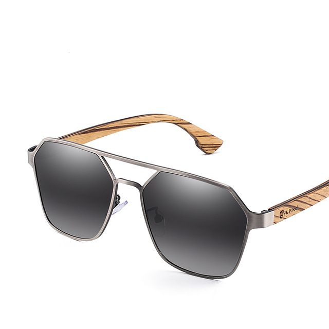 Wood Sunglasses for Men Polarized UV400 - High Quality Driving Glasses