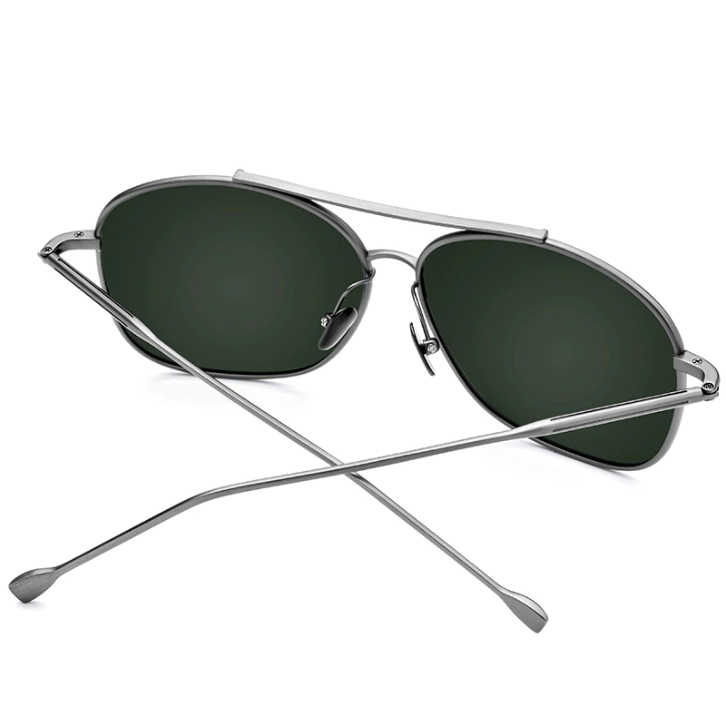 Pure Titanium Polarized Sunglasses - Men Classic Square - 2019 Ultralight Shades