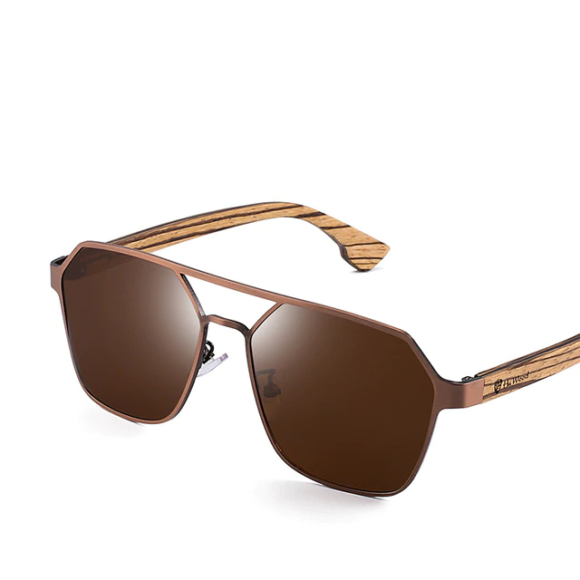 Wood Sunglasses for Men Polarized UV400 - High Quality Driving Glasses