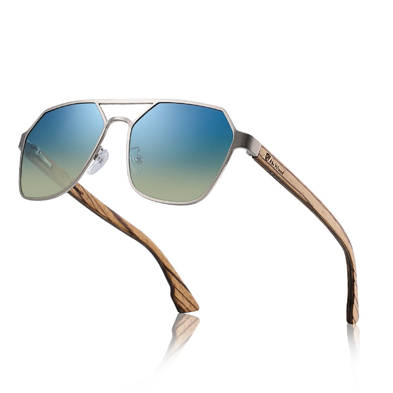 Wood Sunglasses for Men Polarized UV400 - High Quality Driving Glasses