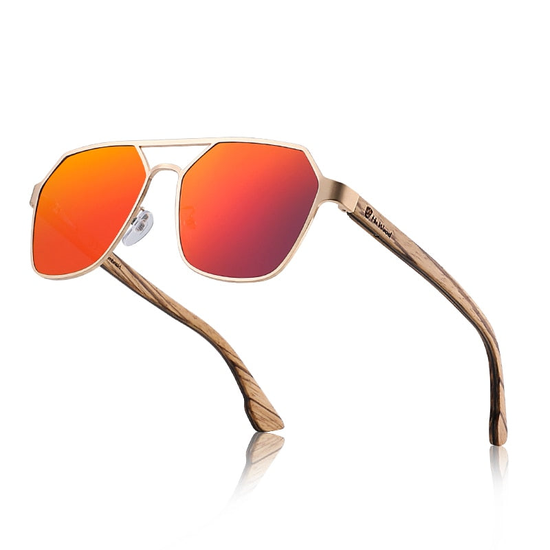 Wood Sunglasses for Men Polarized UV400 - High Quality Driving Glasses