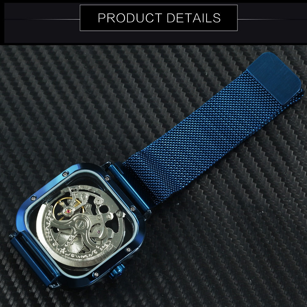 Luxury Automatic Mechanical Skeleton Wristwatch