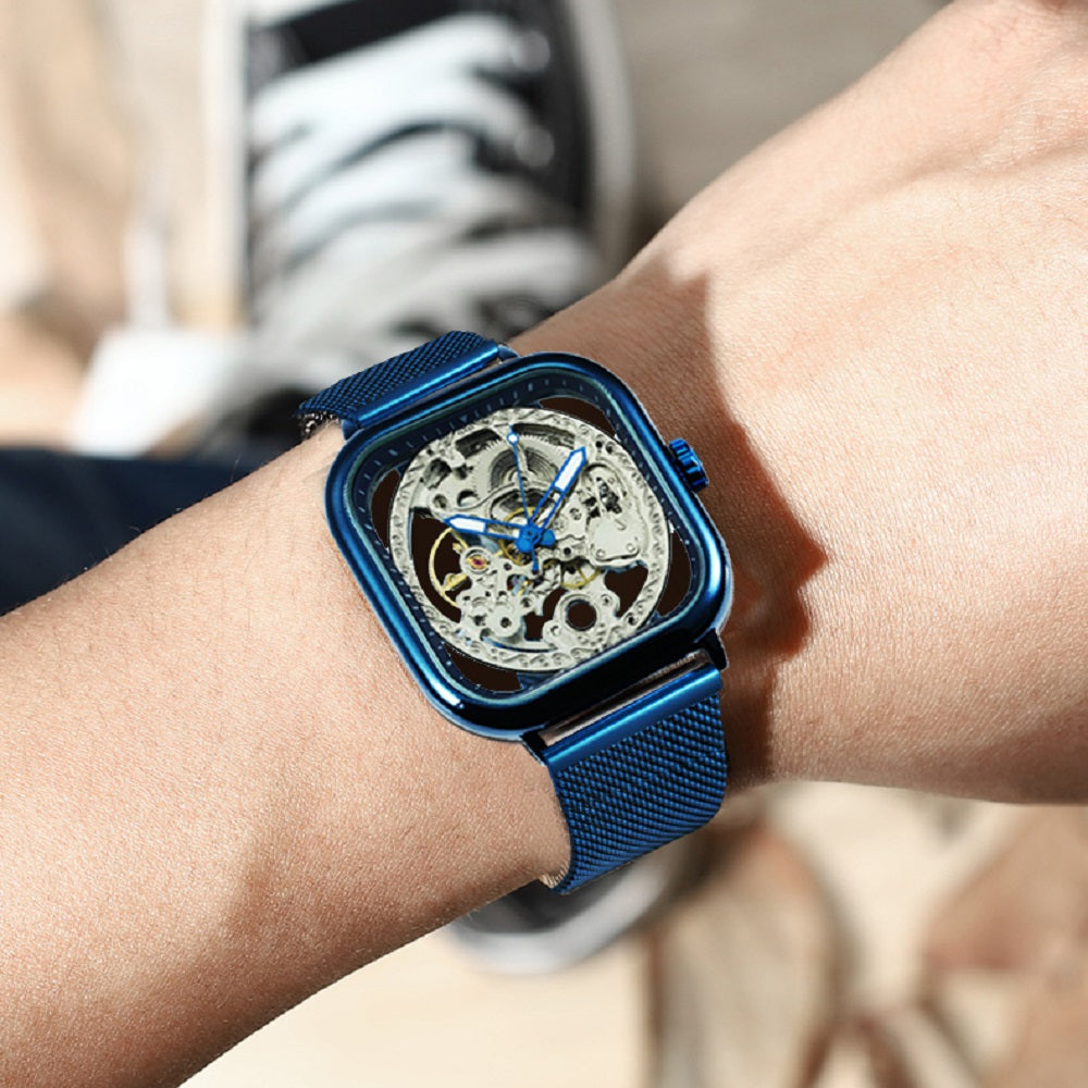Luxury Automatic Mechanical Skeleton Wristwatch