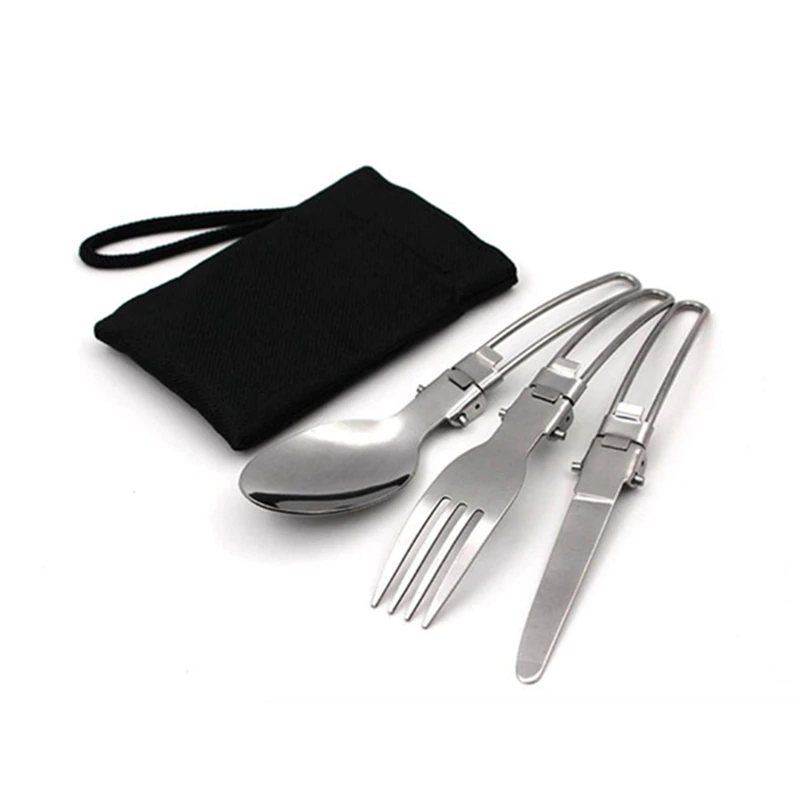 Ultra light Aluminum Alloy Camping Cookware Utensils Outdoor Cooking Teapot Picnic Tableware Kettle Pot Frying Pan 3pcs/Set|Outdoor Tablewares|