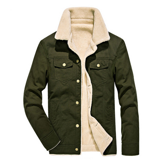 DIMUSI Winter Bomber - Men's Air Force Pilot Jacket - Warm Fur Collar Army Tactical Style