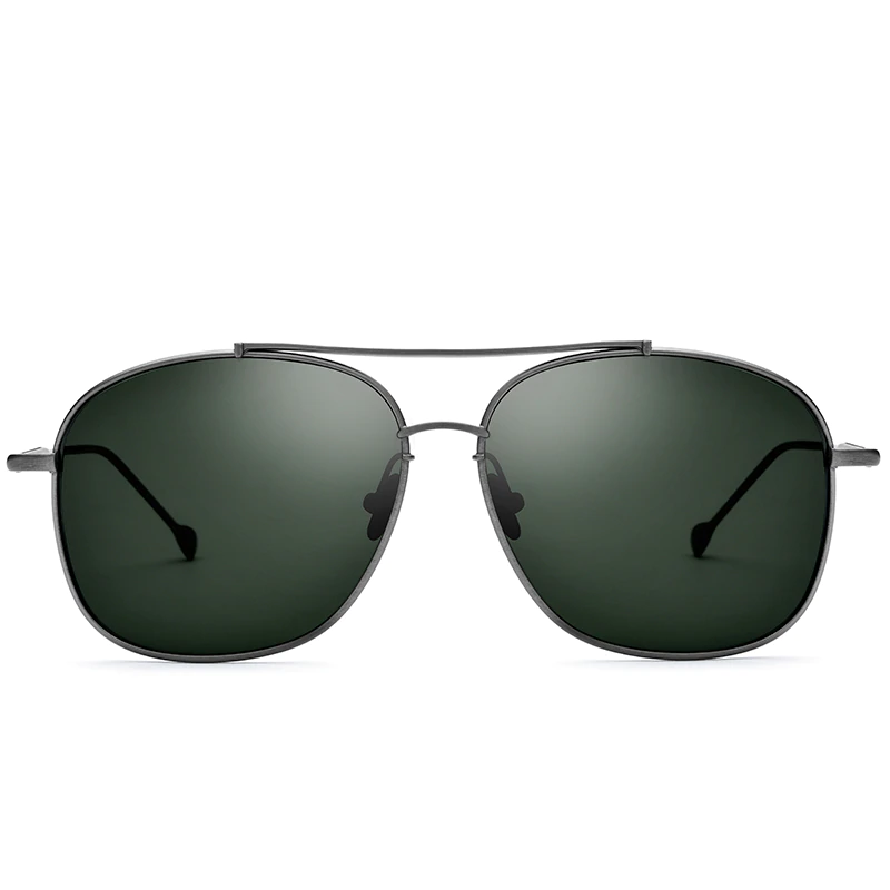 Pure Titanium Polarized Sunglasses - Men Classic Square - 2019 Ultralight Shades