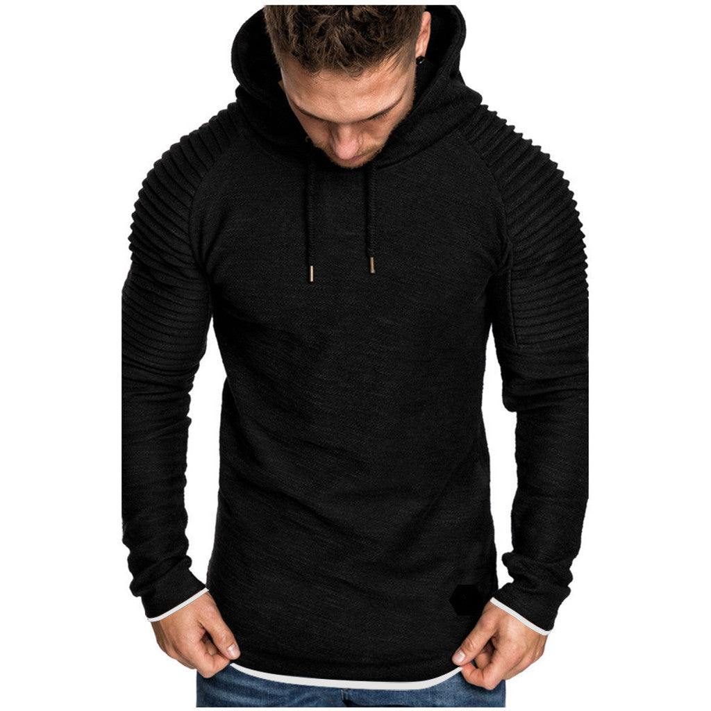 Men‘s Long Sleeve Hooded Sweatshirt - Autumn and Winter Casual Comfort