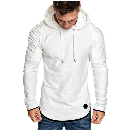 Men‘s Long Sleeve Hooded Sweatshirt - Autumn and Winter Casual Comfort