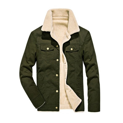 DIMUSI Winter Bomber - Men's Air Force Pilot Jacket - Warm Fur Collar Army Tactical Style