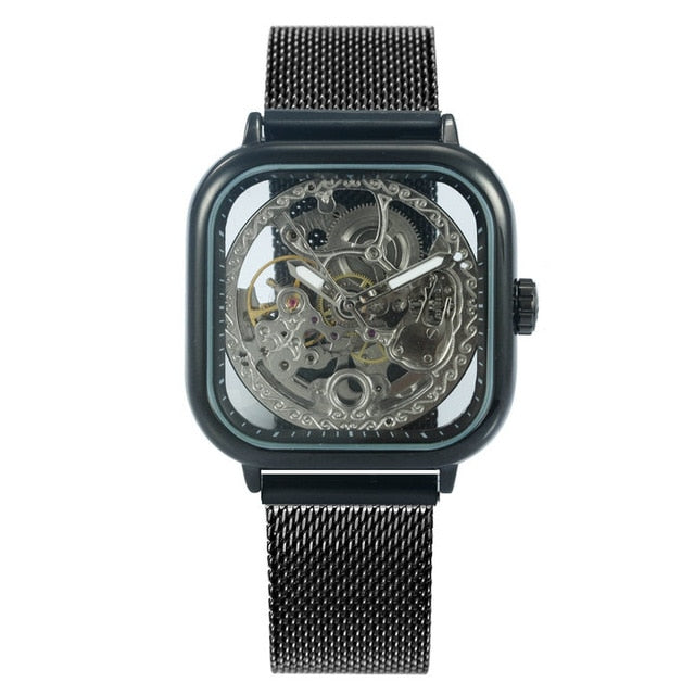 Luxury Automatic Mechanical Skeleton Wristwatch