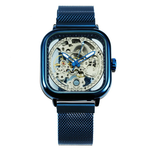 Luxury Automatic Mechanical Skeleton Wristwatch