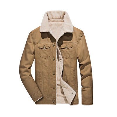 DIMUSI Winter Bomber - Men's Air Force Pilot Jacket - Warm Fur Collar Army Tactical Style