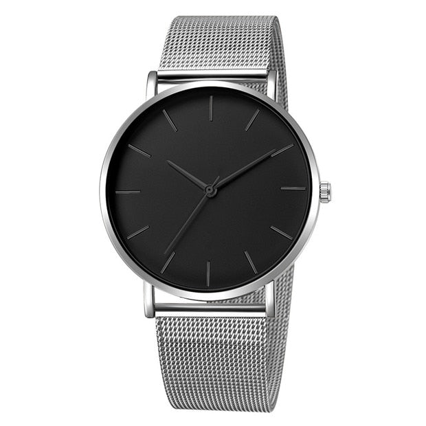Luxury, Ultra Thin Wrist Watch - Quartz Clock - Steel Watch - 2019