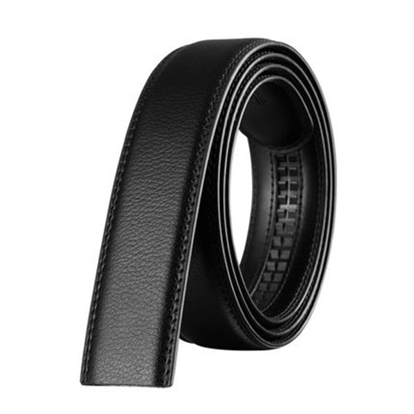 Men's Belt - Genuine Leather Strap - Top Quality Automatic Buckle
