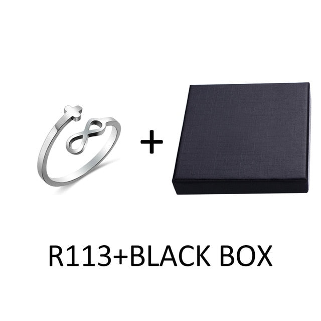 2020 jewelry faith adjustable Rings&Stainless Steel Rings For Women vintage cross letter round on fingers Gifts for the new year|Rings|