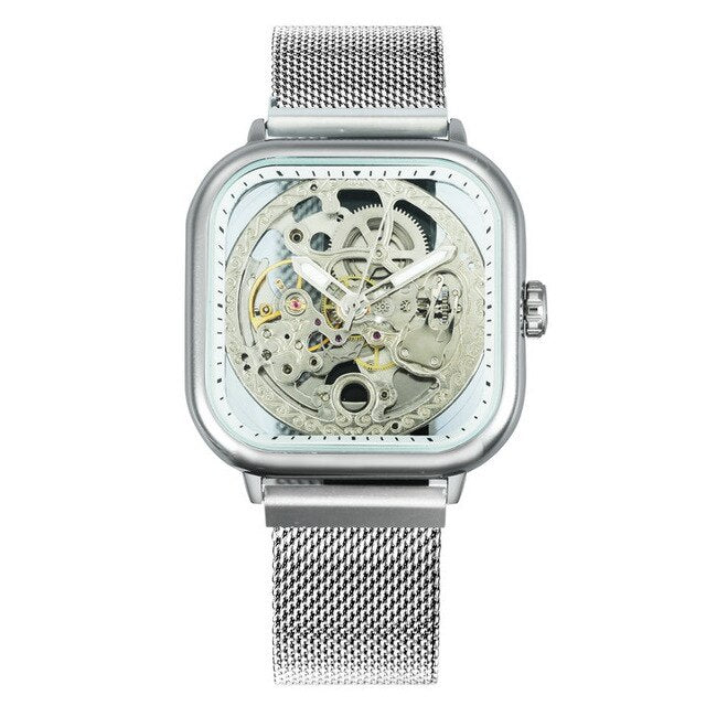 Luxury Automatic Mechanical Skeleton Wristwatch